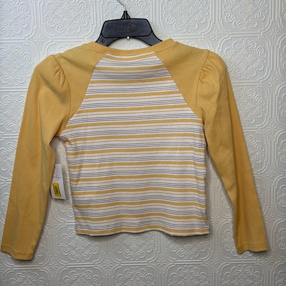 Jessica Simpson | Girls 8-10 Long Sleeve Striped Baseball T-Shirt NWT - Picture 6 of 6